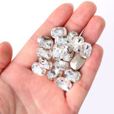 Crystal Cushion Shape High Quality Glass Pointed Back Fancy Rhinestones WholesaleRhinestone